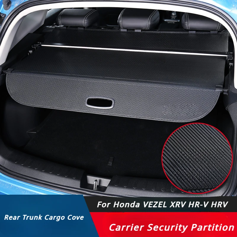 Trunk Cargo Cover For Honda VEZEL XRV HR-V HRV 2014-2024 Security Shield Rear Luggage Curtain Partition Privacy Car Accessories