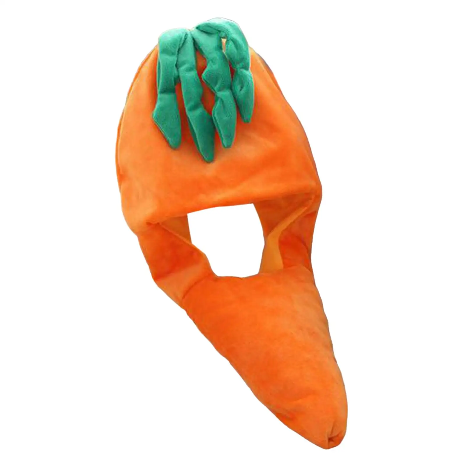 

Lovely Carrot Shaped Hat Stuffed Toy Cosplay Headwear Party Hats for Carnival Festival