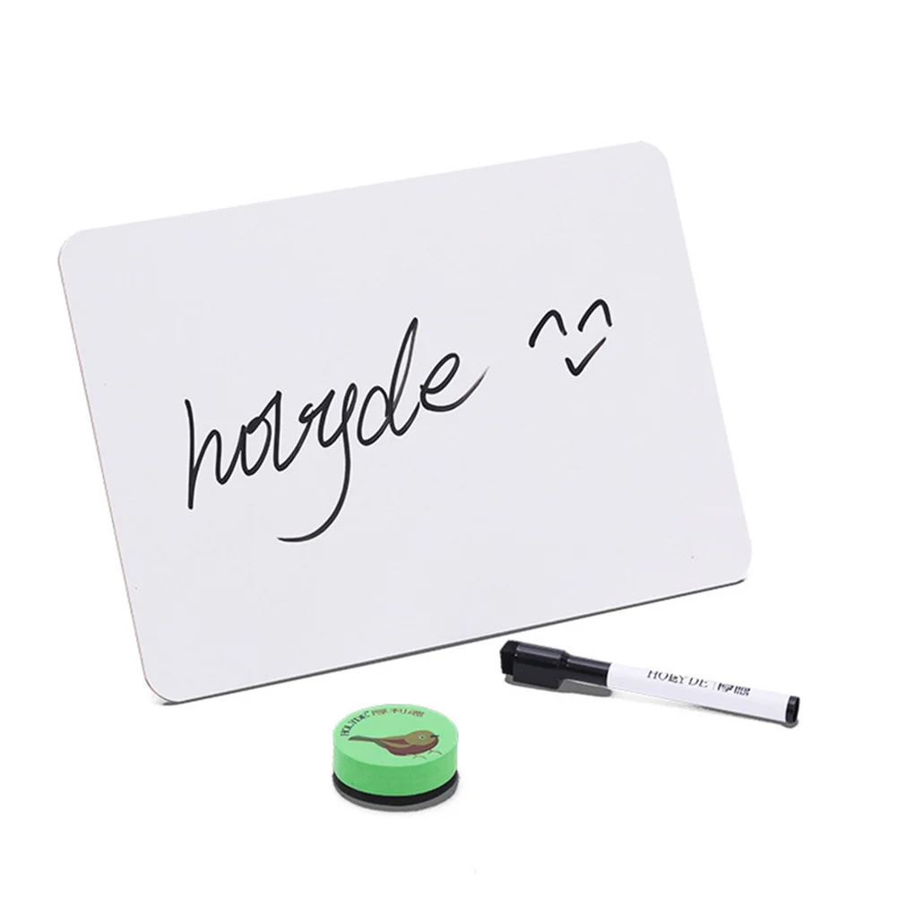 

5Pcs Frameless Drawing Boards Wooden White Boards Writing Pads Children Education Dry Erase Classroom Message Birthday Gift