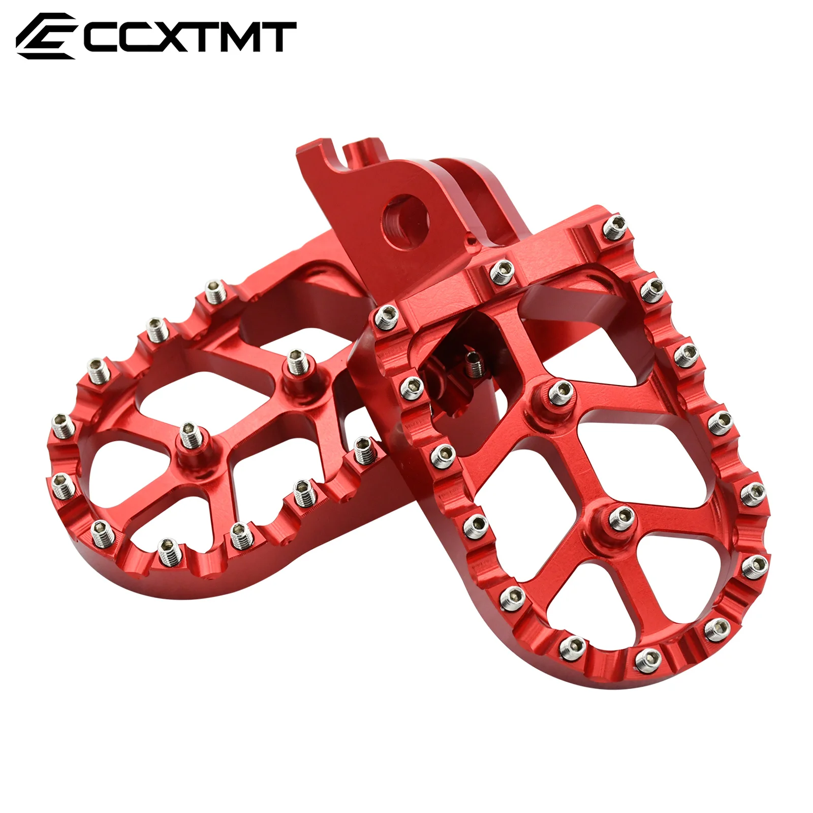 For Honda CRF 250X 450X 250R 450R 1000L CNC Foot Pegs Rests Pedals Footpegs For Kawasaki KX250 KX450 KX250X KX450X KX250F KX450F
