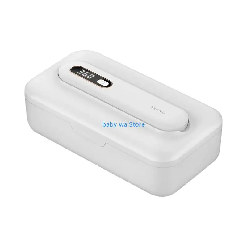 صندوق تنظيف اللهاية الكهربائي، علبة منظمة صحية لمستلزمات تغذية الرضع، تصميم بلاستيكي خفيف الوزن 4XBD #3