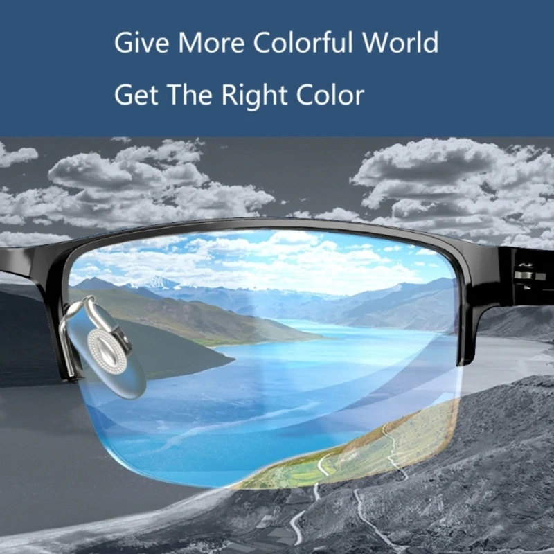 M2EA Red Green Color Blindness Corrective Glasses Woman Men Outdoor Driving Color-blind Eyeglasses Color Weakness Sunglasses