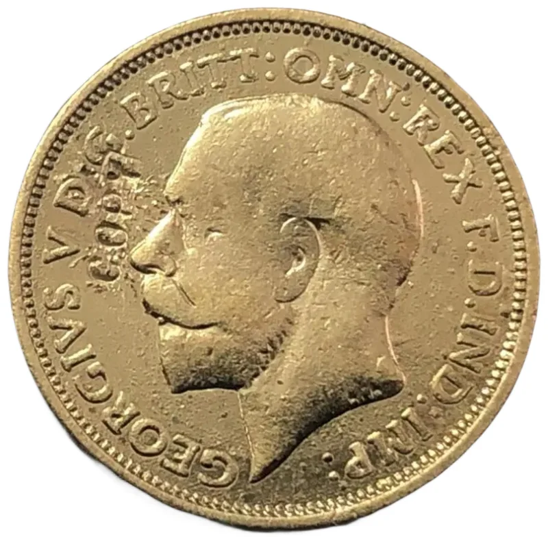 

1913 United Kingdom 1/2 Sovereign Gold Plated Copy Coins