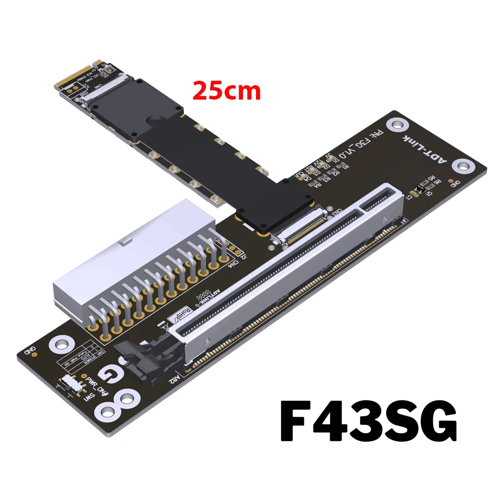 eGPU M.2 NVMe M Key GPUドック PCIe 5.0 x16