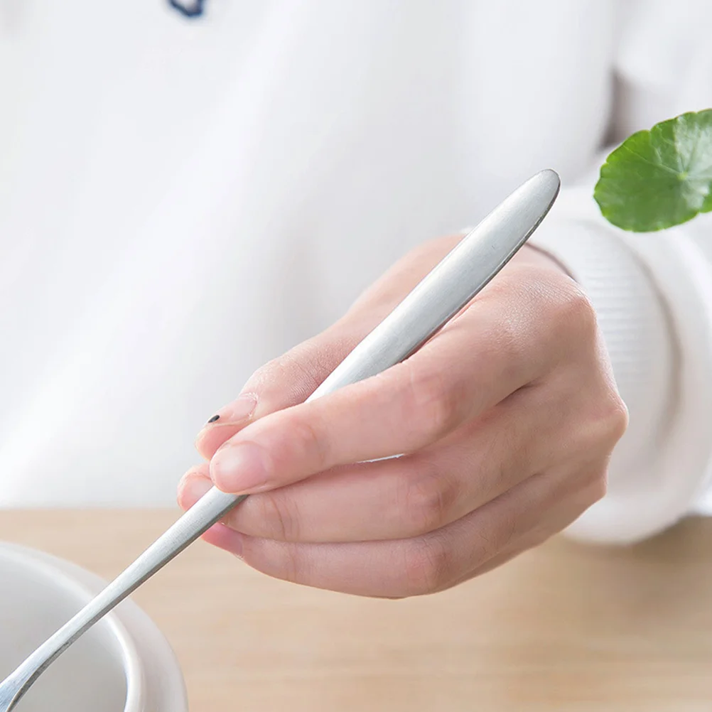 

8pcs Coffee Stirring Spoons Stainless Steel Long Handle Tea Dessert Mixing Spoon For Sugar Ice Cream Cake Kitchen Tool