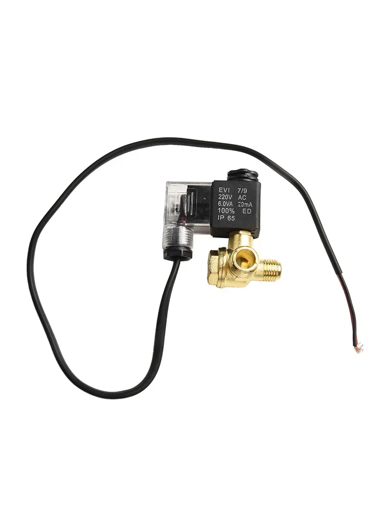 Air Compressor Solenoid Valve with Mute Function and Oil Design for Efficient Exhaust and Check Valve in Pneumatic Tools