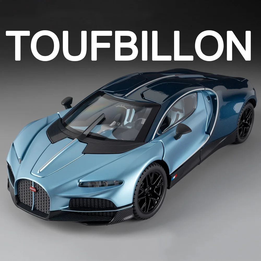 1:24 توربيون ألعاب أتلانتيك سيارات سبيكة دييكاست نموذج أبواب مفتوحة مع ضوء الصوت التراجع نماذج مصغرة عنصر قابل للجمع