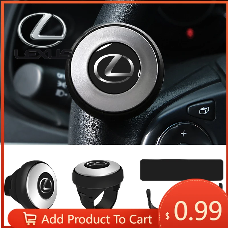 

Interior Stickers Car Steering Wheel Spinner Knob Steering Wheel Power Handle Ball For Lexus EX300H RX450H IS300H ES300H NX RX G