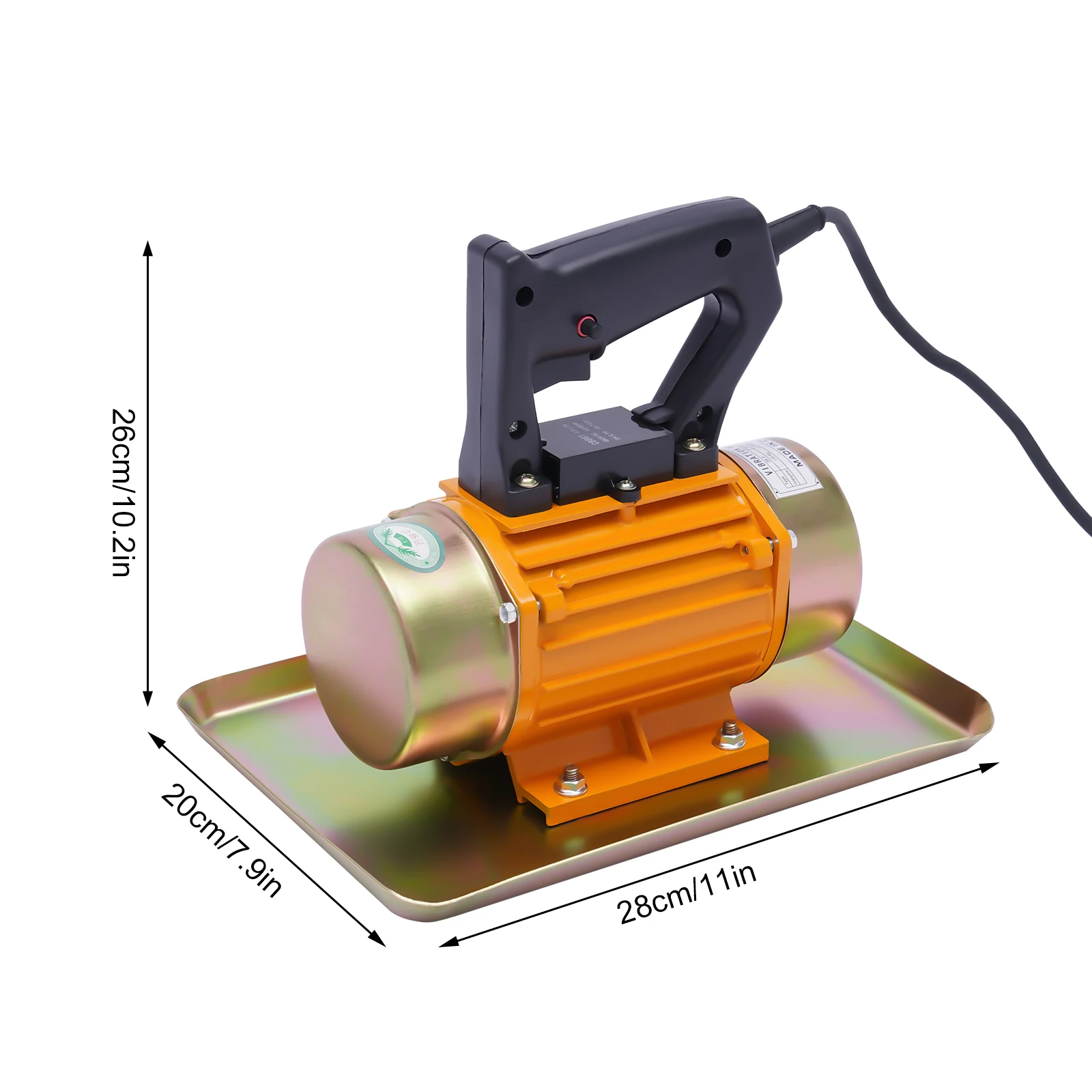 Electric Concrete Vibrator DC Motor Single-phase for Construction Tool 250W Handheld Table Motion Machine