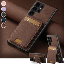 SUTENI Leather Wallet Card Holder Phone Cases For Samsung Galaxy S26 Ultra S25 Plus S24 S23 S22 Note20