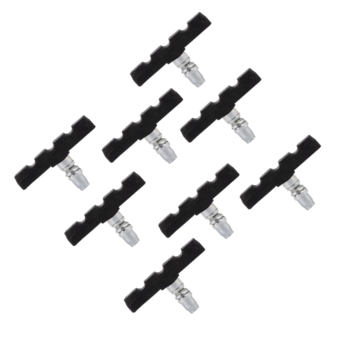 

8pcs Bicycle Brake Pads Premium Metal Rubber V Type Braking System Road Mountain Bikes Durable Anti Slip Uneven