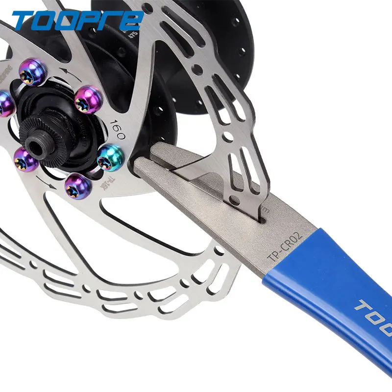 TOOPRE Bicycle Disc Correction Wrench Stainless Steel Disc Brake Pad Repair Adjustment Tool Bike Brake Plate Repair Tool
