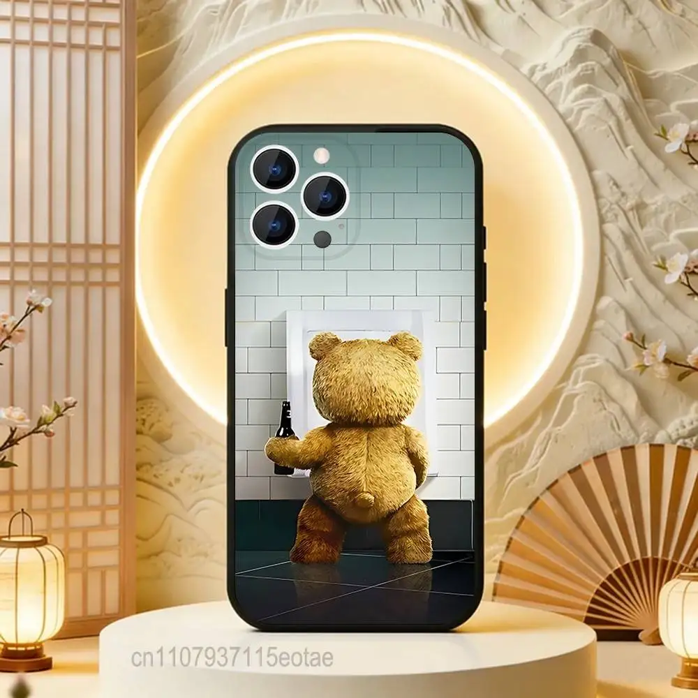 Teddy Bear Movie T-Ted Phone Case For iPhone  17,16,15,14,13,12,11,Pro,Max,Plus,E,Air,Mini Black Shockproof Funda Cover view 6