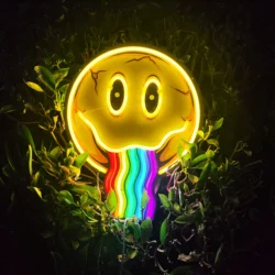 Smiley Face Neon Sign,Led Neon Sign Bedroom,5v usb powered neon sign,Kids Room Wedding Party Decoration,home decor,gift gor him