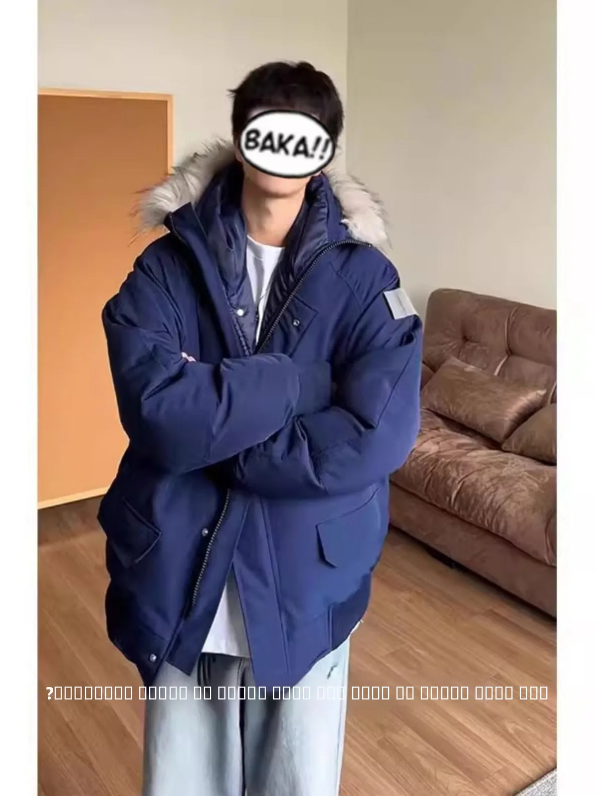 

Утепленная парка с отстегивающимся меховым воротником для мужчин, зимняя, в американском уличном стиле, рабочая одежда, хлопковая пуховая куртка, молодежная мода