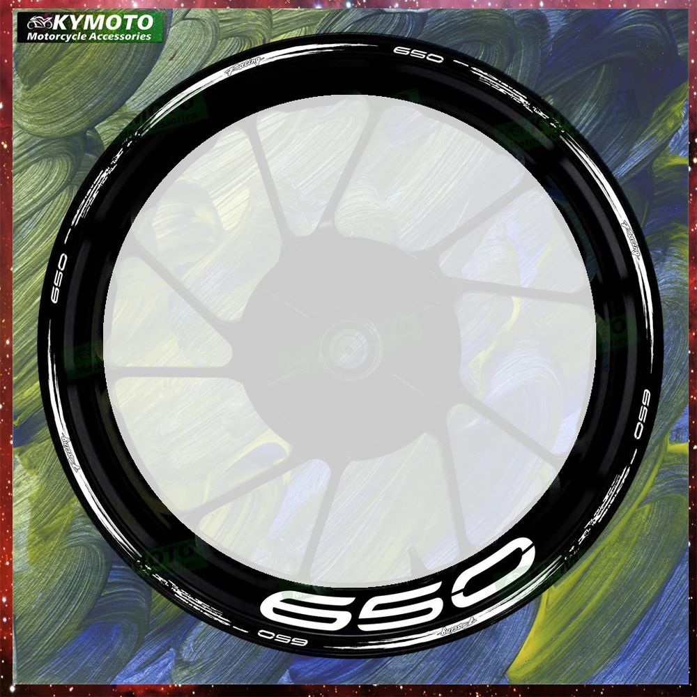 

Аксессуары для мотоциклов Z650 Z 650, 17-дюймовые наклейки на передние и задние колеса, модифицированные светоотражающие наклейки на обод колеса, украшение