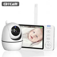 Cdycam ABM501 5.0 Inch Baby Monitor 3500mAh Battery With Nanny PTZ Camera 2-way Audio VOX Lullaby Up Crying Detection USB Charge