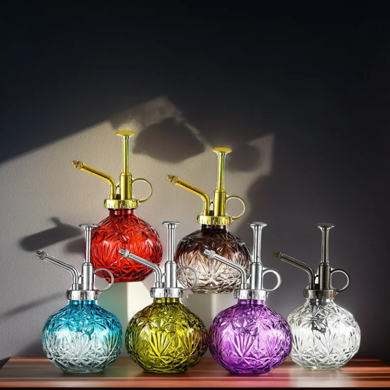 جديد تنقش ندفة الثلج الزجاج مسقاة للبستنة المنزل استخدام البخاخ سقي وعاء ديكور المنزل