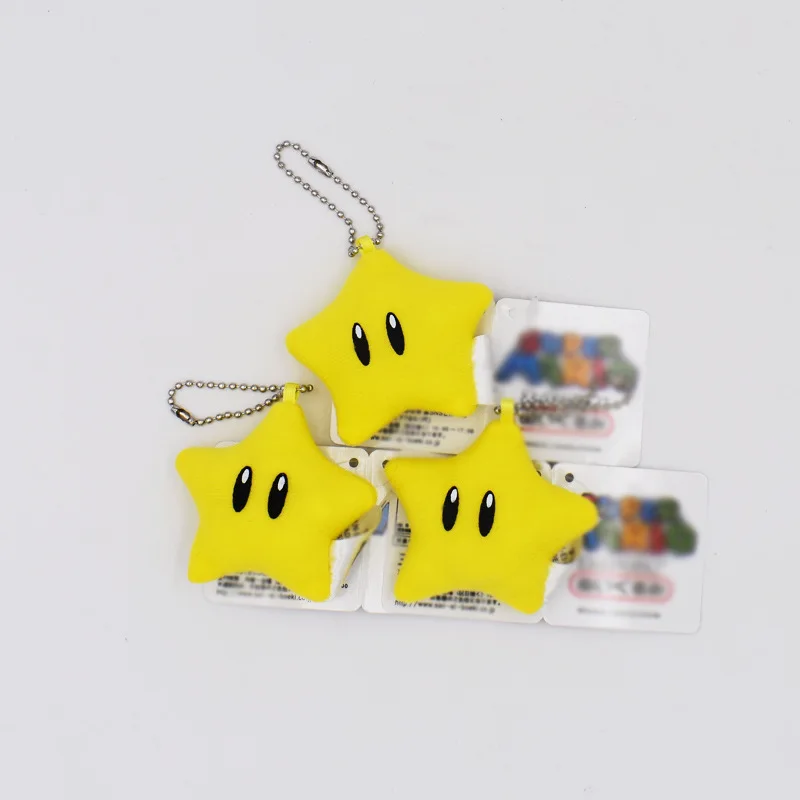 سوبر ماريو بروس ستار لطيف مفاتيح المفاتيح الفتيات الكرتون سيارة كيرينغ Kawaii المرأة حقيبة الملحقات الإبداعية سلسلة مفاتيح من الكرتون
