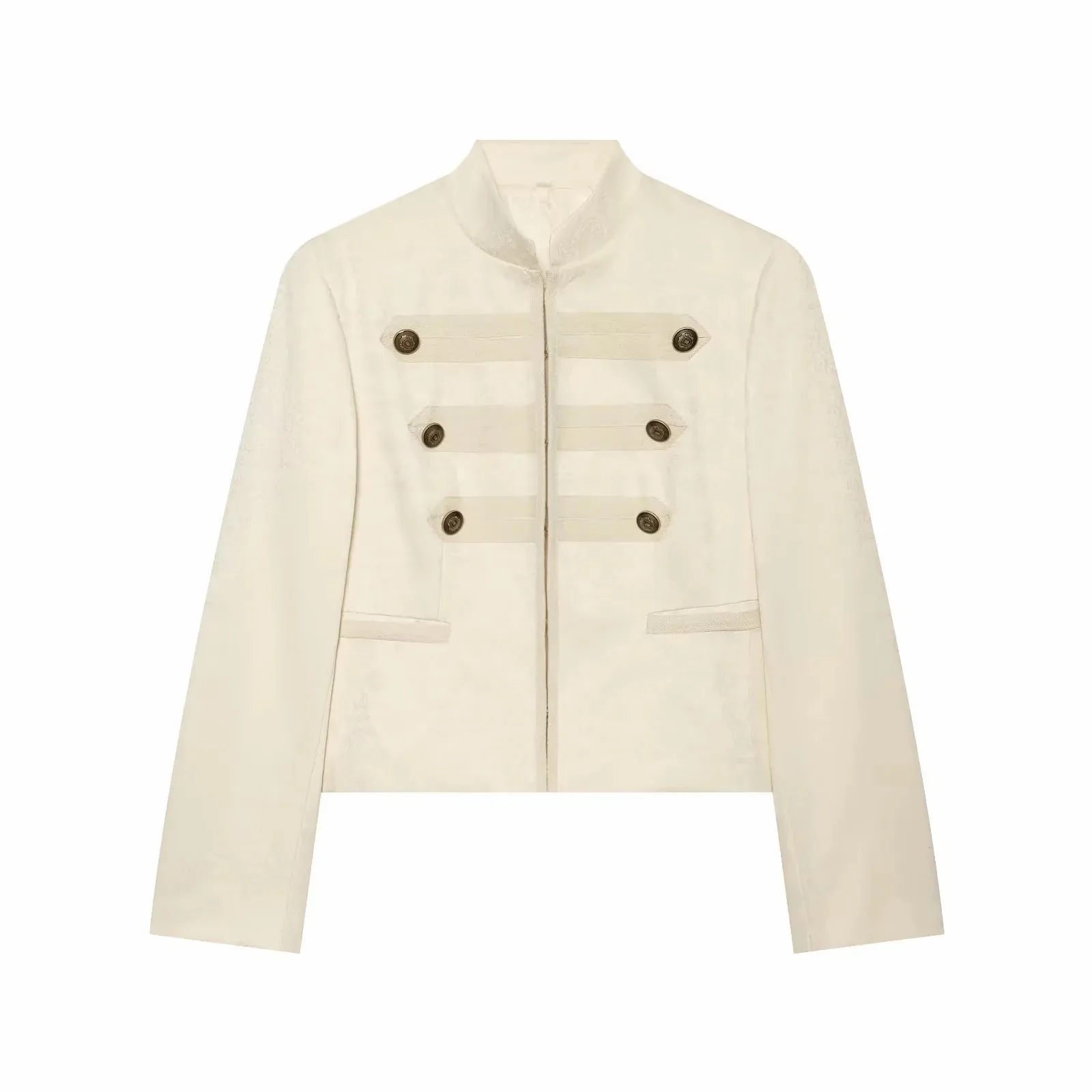 Damenjacke 2026 Neue Herbstkollektion Langarm Geknöpfter Figurbetonter Blazer Elegante Schicke Persönlichkeits-Damenoberbekleidung – Detail 2