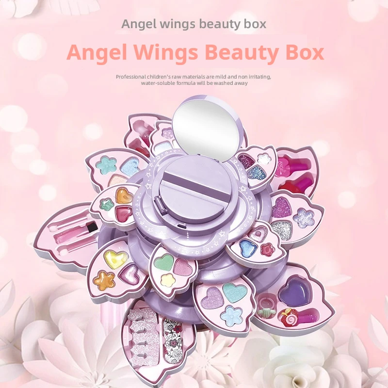 Children'S Cosmetics Toy Set Girl Makeup Box Playing House Toys Girl Makeup Princess Makeup Box Children'S Simulated Makeup Tool