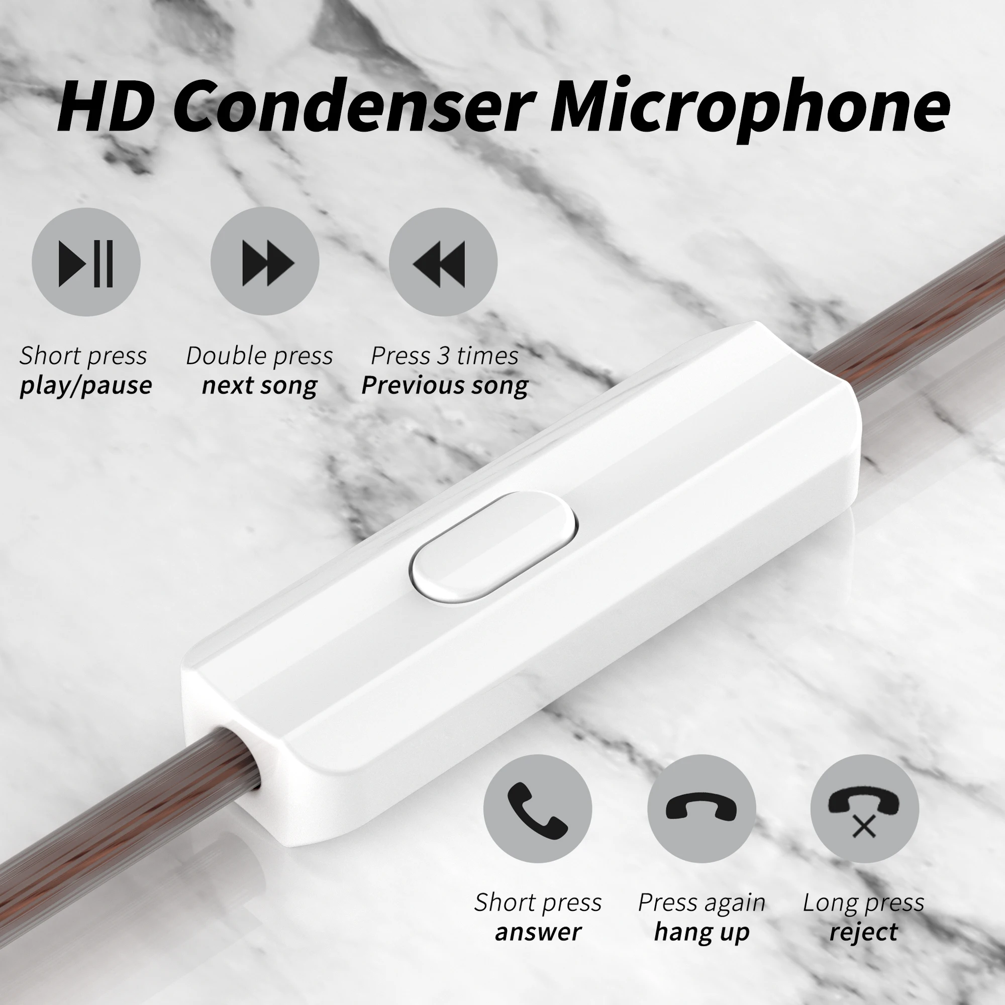 Słuchawki HiFi CCA-C10 z technologią hybrydową 4BA+1DD, słuchawki do muzyki, sportu i gier, odłączany kabel 2pin 0.75mm, przewodowe słuchawki douszne. — zdjęcie produktu 2