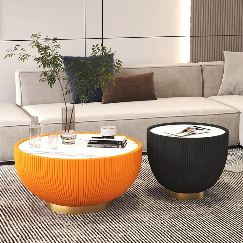 

Aesthetic Nordic Side Table Metal Round White Floor Modern Small Table Design Minimalist Apartamento Mesa Auxiliar Furniture