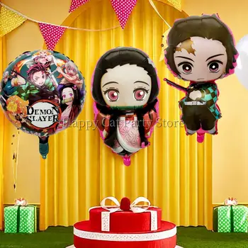 鬼滅之刃主題派對裝飾 鬼滅之刃氣球 爐門炭治郎祢豆子氣球 嬰兒派對 鬼滅之刃派對用品 8 最佳銷售 鬼滅之刃小隊 - №6