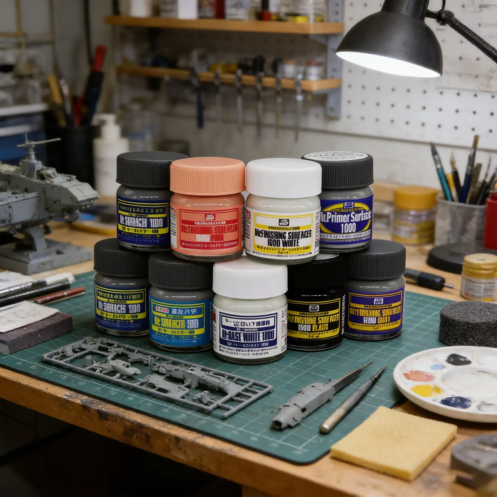 

New SF283~SF292 Aqueous Surfacer 40ML Assembly Model Spray Paint Primer Putty for Military Model Painting DIY Tools Accessory