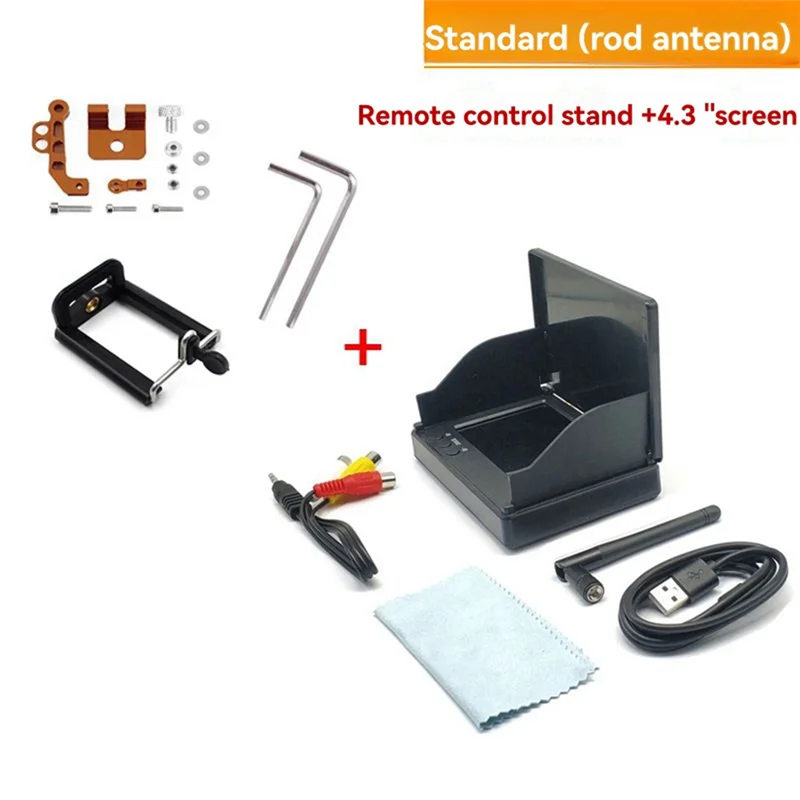 HJ-5.8G FPV Monitor 4.3 Inch 56CH HD Snowflake Display NTSC/PAL Auto Search FPV Monitor For RC Multicopter FPV Drone Part