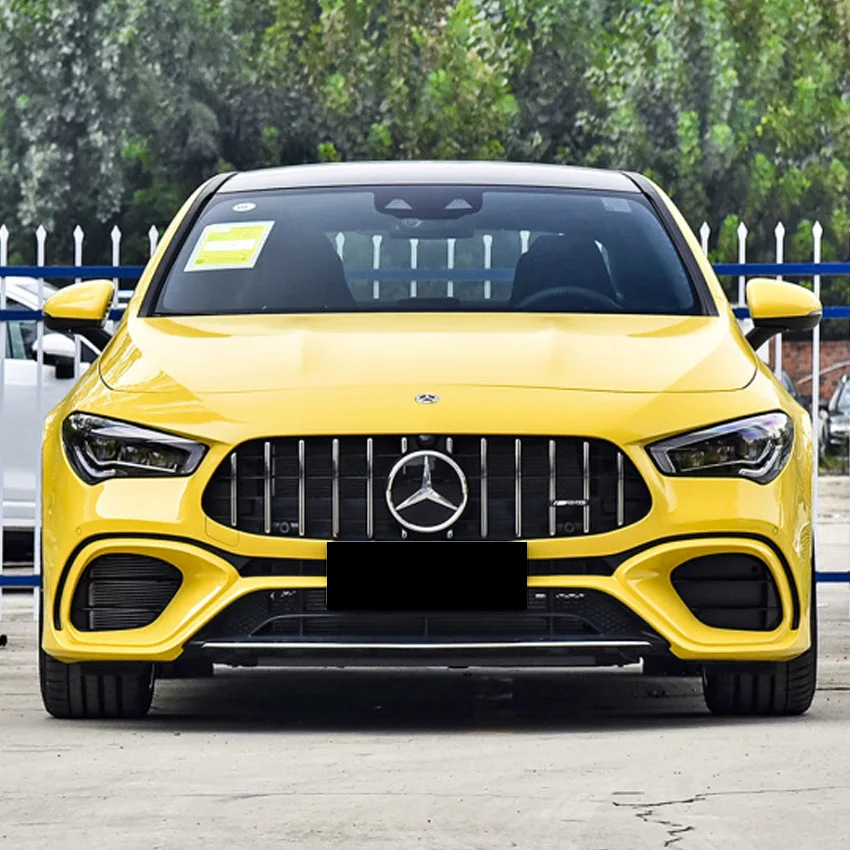 Front Bumper Grille Hood Tuning for Mercede Benz CLA AMG W118 C118 CLA180 200 250 CLA45 35 2019-2024 GT Style Grille Grill
