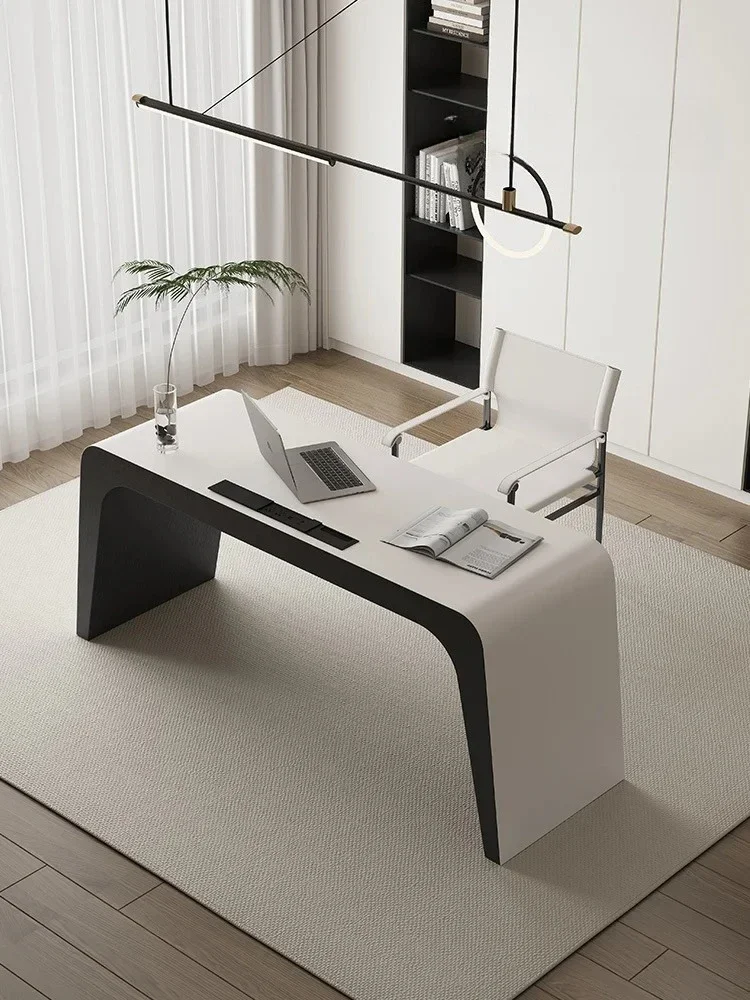 Premium desk light luxury modern simplicity home study living room desk Italian minimalism