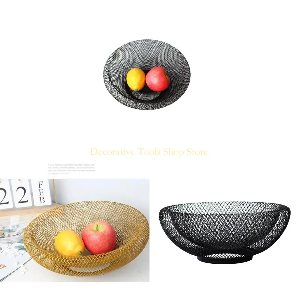 

Qx2e фруктовый лоток гостиная домохозяйство в северном стиле простая железная корзина бассейн для корзины