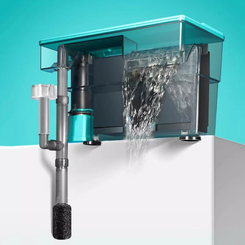 

Подвесной фильтр для аквариума, кислородный циркуляционный фильтр для удаления масляной пленки, внешний фильтр-водопад, очиститель воды для аквариума