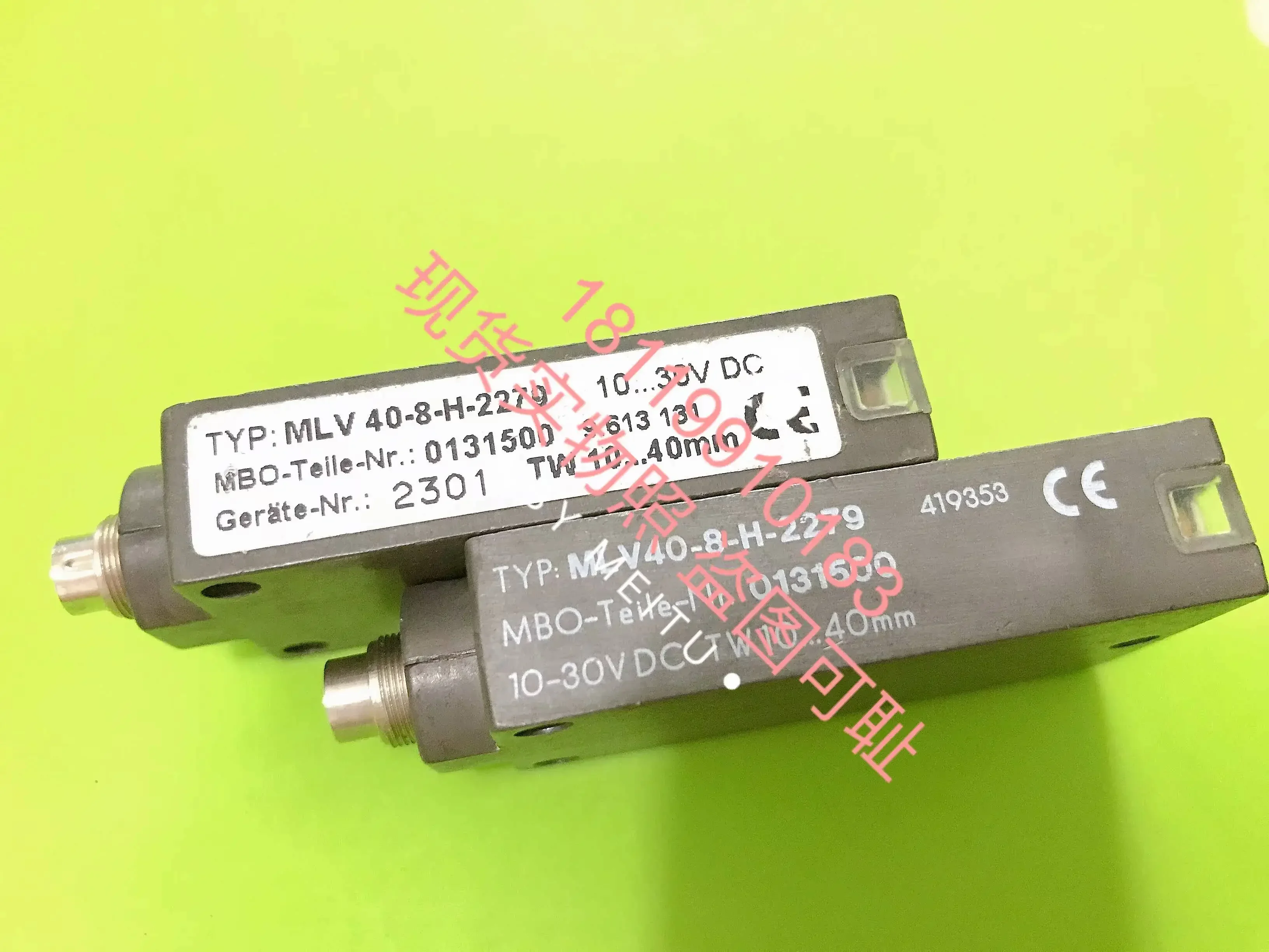 2026 Beijiafu P+F Printing Machine Electric Eye MBO Teile Nr.: 0131500 TW10.... 40mm In Stock