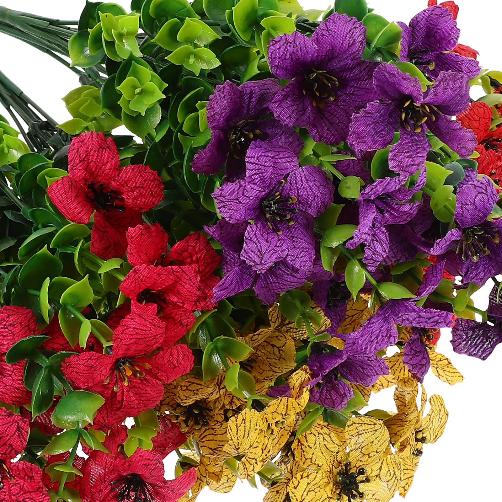 

12Pcs Artificial Violet Flowers Realistic Faux Flower Bunches for Wedding Crafts Festival Home Decor DIY Flower Arrangement