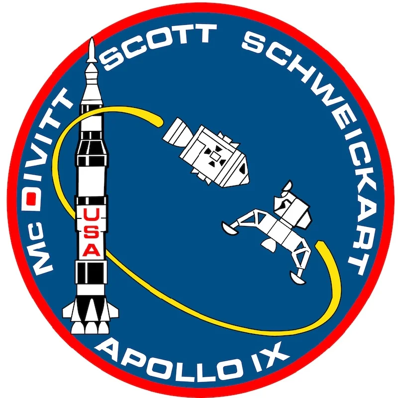 

Наклейка NASA Apollo 9, программа Apollo - плоская 2D-наклейка для ноутбуков, автомобилей, книг, бутылок с водой, шлемов, ящиков для инструментов, бамперов