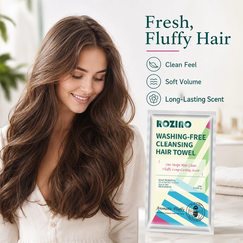No-Rinse Shampoo Cap—Waterless Shampoo System with Pre-Filled Shampoo and Conditioner, Suitable for Travel, People with Limited Time, Bedridden Patients, and the Elderly, a Disposable Shampoo Cap Suitable for All Hair Types