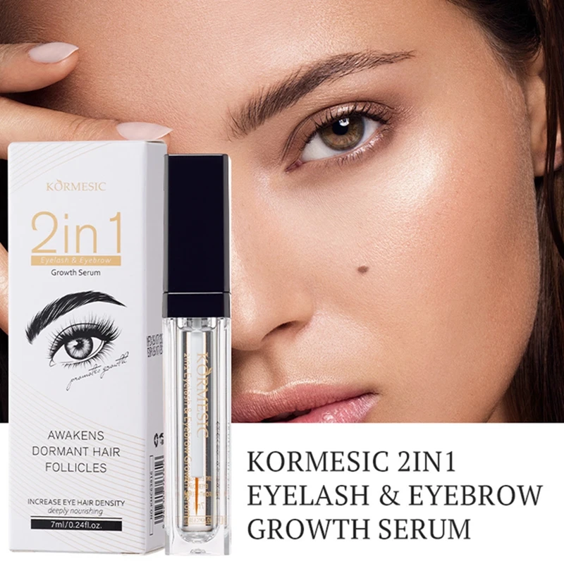 Fast Eyelash Growth Serum 7 Days Natural Eyelash Enhancer Longer Fuller Thicker Curling Lash Treatment Eye Care Korean Makeup