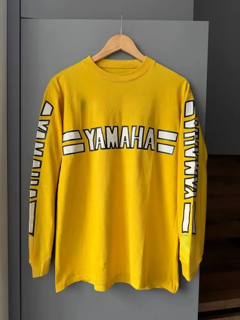 

Summer Fashion Trend of 2026 Yamaha Printed Red Long Sleeved T-shirt for Men and Women Comfortable Motorcycle Riding Sportswear