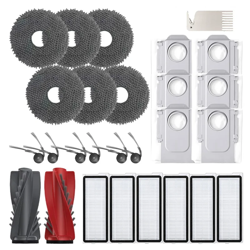 

SOFT-For Roborock Robot Vacuum Cleaner Qrevo 5AE/Curv/Curvc/Curv S5X 5A1 5XC/Edge Brush For Greater Durability