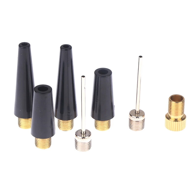 2Set Bal Naald Nozzle Adapter Kit Opblaasbare Luchtklep Kogelpomp Naald Voor Voetbal Basketbal Voetbal Fiets Band