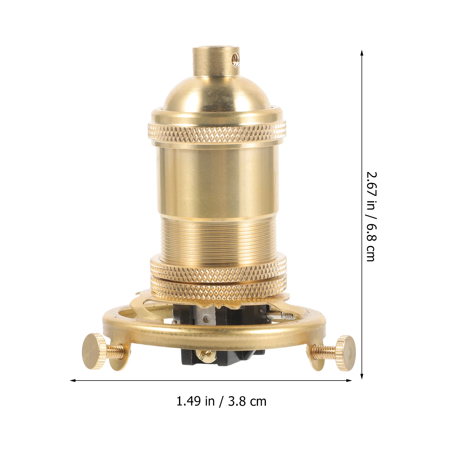 

Light Socket Vintage E26 E27 Screw Socket Adapter Ceiling Lamp Holder Metal Base DIY Pendant Light Fixture Replacement