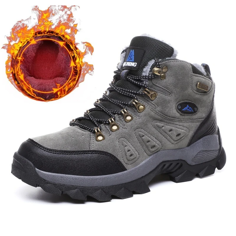 

Outdoor Hiking Shoes Women Comfortable Casual Anti-slip High-top Boots Men Breathable Durable Thick-soled Soft Combat Boots Men