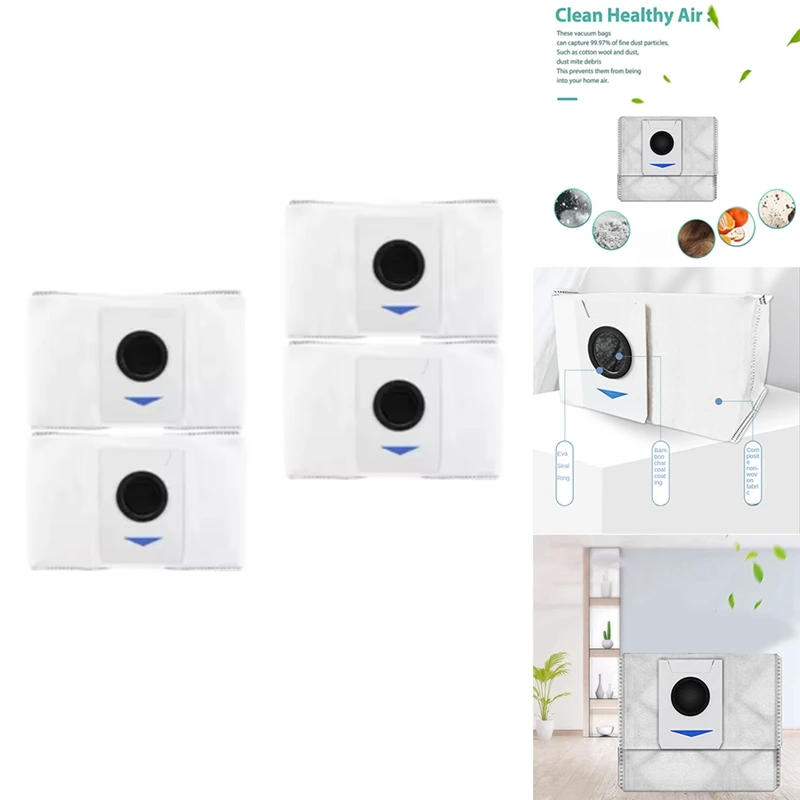 Ecovacs deebot、ロボット掃除機の交換部品、Deebot t20、t20max、t20pro、x1 omni、t10、omni、ターボ用のダストバッグ