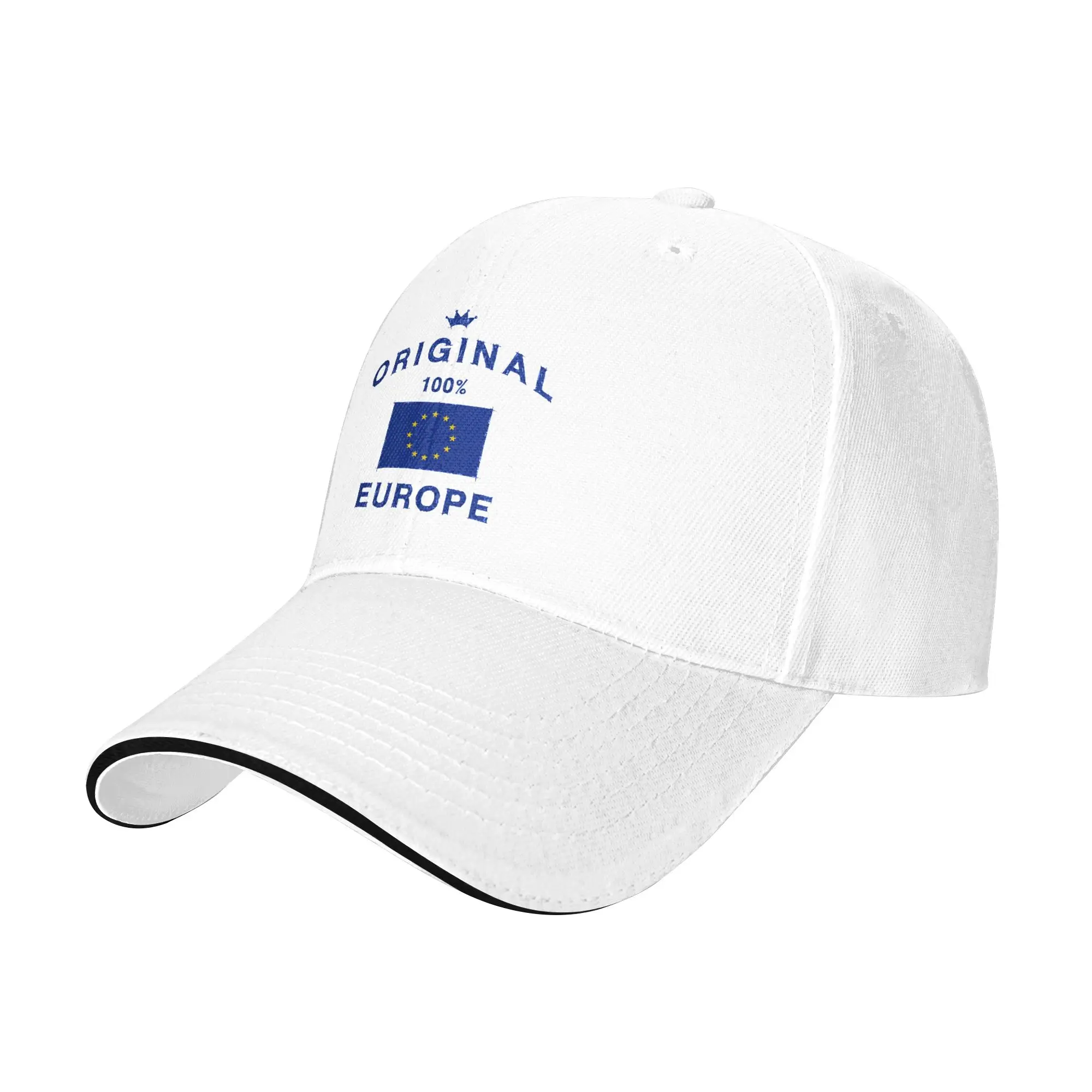 EU Europe European Union European Flag Casual Baseball Cap Trucker Hat Outdoor Sports Hip Hop Hats Stylish Baseball Caps