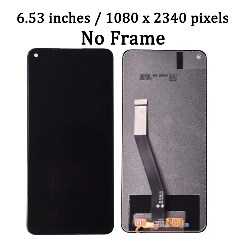 Tela de toque LCD para Xiaomi, Redmi Note 9, 10X, 4G, M2003J15SG, M2003J15SS, 6,53"