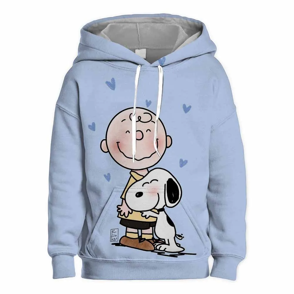 Boys and girls fall new fashion Snoopy cartoon cartoon children\'s pullover printed children\'s hoodie baby sweatshirt clothes