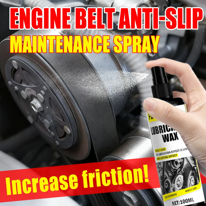 Farienne 100ml Engine Belt Anti-Slip Spray Friction Enhancer Noise Reducer Car Truck Belt Maintenance Spray for Engine