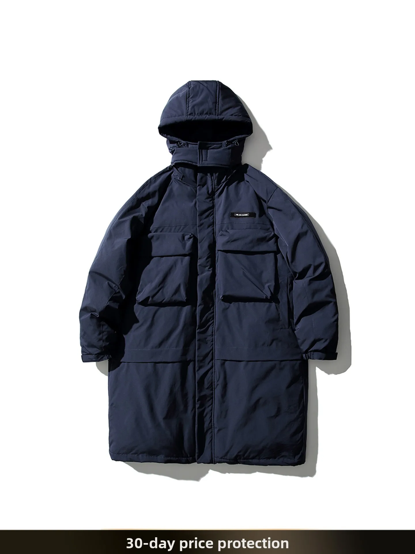 

Американская ретро-куртка Nted со съемным капюшоном, средней длины, из хлопка, зимняя, свободная, теплая, для пар, молодежная, повседневная, Cleanfit